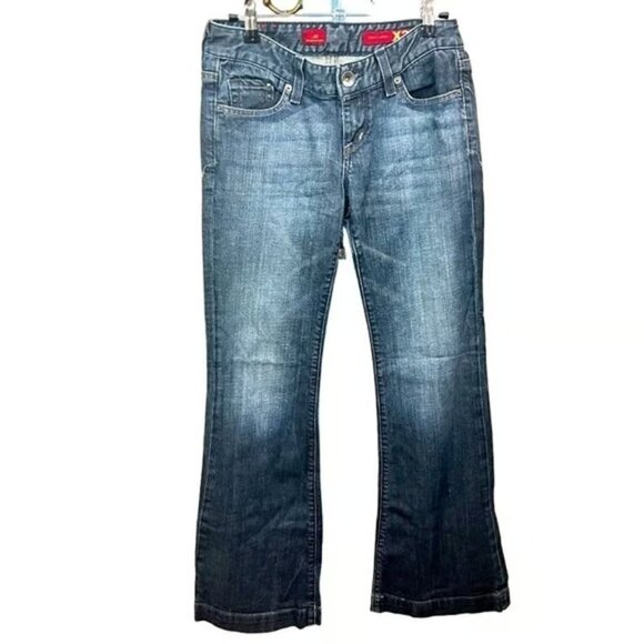 X2 Denim Laboratory Stella Full Leg Y2K Low Rise Bootcut or Flare Jeans - Picture 1 of 4
